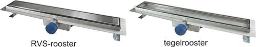 Wiesbaden Drain Tegelrooster 120 cm. - RVS