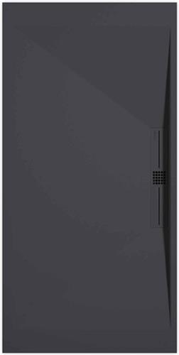 Sanifun douchebak Stone Side Anthraciet Smooth 1400 x 900 P