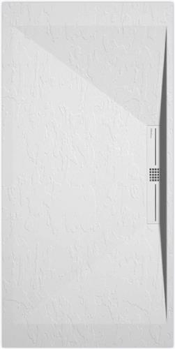 Sanifun douchebak Stone Side White Slate 1400 x 800 P