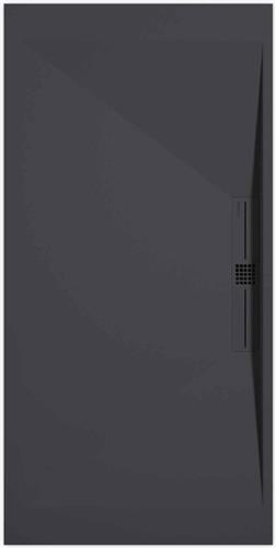 Sanifun douchebak Stone Side Anthraciet Smooth 1100 x 800 P