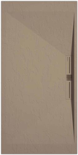 Sanifun douchebak Stone Side Moka Slate 1400 x 700 P