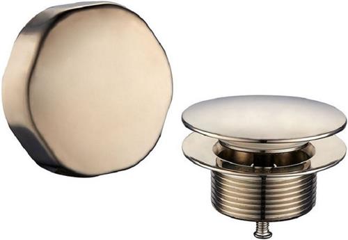 Sanifun knop en badplug Arthur geborsteld staal