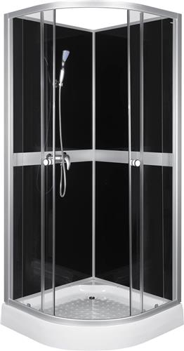 Sanifun complete douchecabine Nolan 800 x 800 zwart