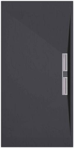 Sanifun douchebak Stone Side Anthraciet Slate 900 x 900 S