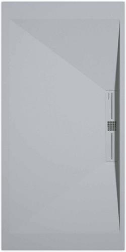 Sanifun douchebak Stone Side Gray 7035 Smooth 900 x 800 P