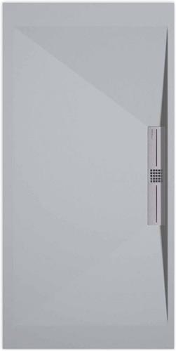 Sanifun douchebak Stone Side Gray 7035 Smooth 900 x 800 S