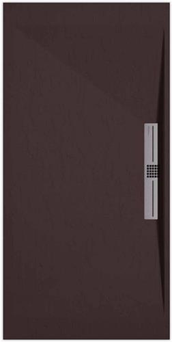 Sanifun douchebak Stone Side Chocolate Slate 1600 x 800 S