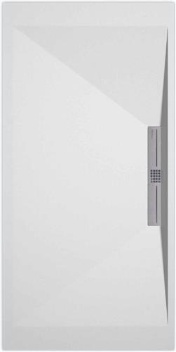 Sanifun douchebak Stone Side White Smooth 900 x 700 S