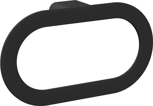 LOFT-GAME Handdoekring Mat gelakt Zwart - hangend