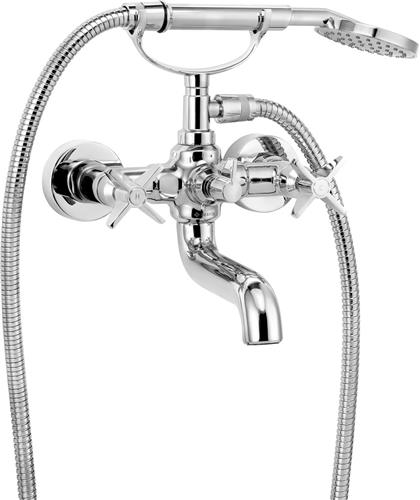 Sanifun Temysto badmengkraan met handdouche | Chroom | Wandmontage