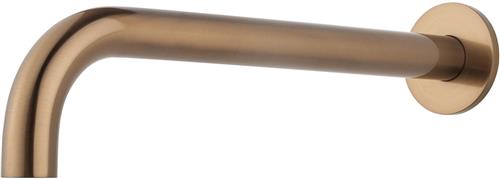 Sanifun Baduitloop rond 30 cm 1/2'' geborsteld brons koper