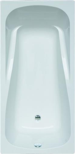 Nemo Spring Sereno inbouwbad acryl 180x85x43cm afvoer D52 235L wit