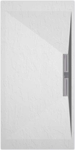 Sanifun douchebak Stone Side White Slate 1000 x 700 S