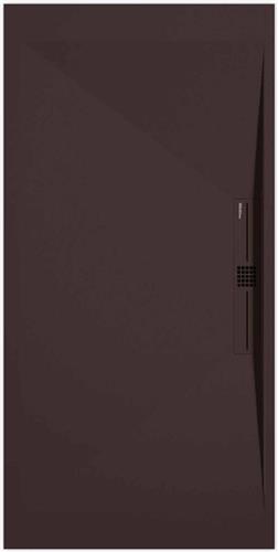 Sanifun douchebak Stone Side Chocolate Smooth 1100 x 900 P