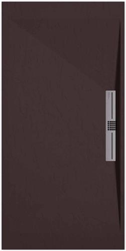 Sanifun douchebak Stone Side Chocolate Slate 1100 x 900 S