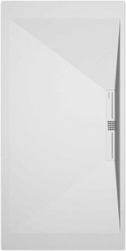 Sanifun douchebak Stone Side White Smooth 1200 x 800 P