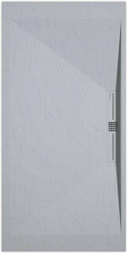 Sanifun douchebak Stone Side Gray 7035 Slate 1000 x 900 P
