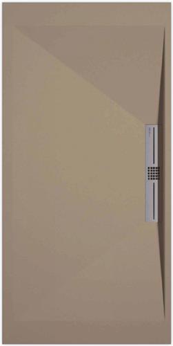 Sanifun douchebak Stone Side Moka Smooth 1000 x 800 S