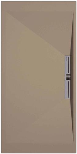 Sanifun douchebak Stone Side Moka Smooth 1300 x 900 S