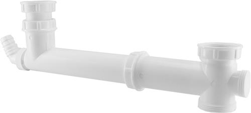 Wiesbaden Gootsteen Duplo Afvoer Ongelijk 1 1/2"