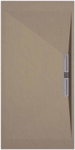 Sanifun douchebak Stone Side Moka Slate 900 x 800 S
