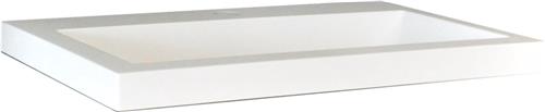 Wiesbaden Wastafel - 1 kraangat - 60 x 36 cm - Wit