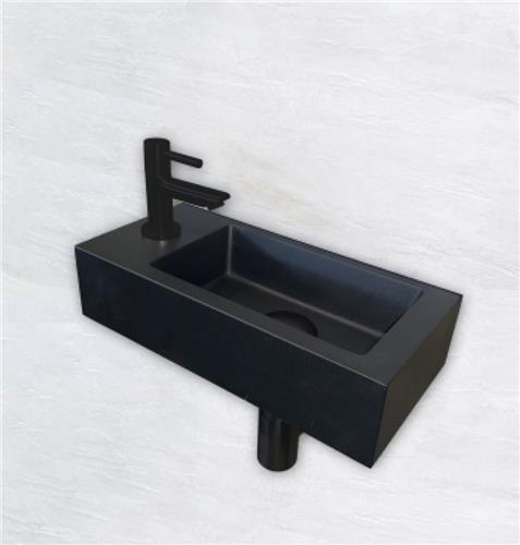 Sanifun wastafel set Nero B 360 x 180 x 90 L