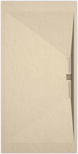 Sanifun douchebak Stone Side Cream Slate 900 x 800 P