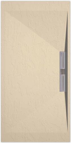 Sanifun douchebak Stone Side Cream Slate 900 x 800 S