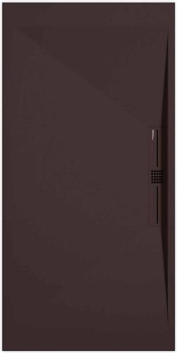 Sanifun douchebak Stone Side Chocolate Smooth 900 x 800 P