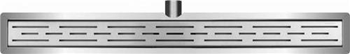 Wiesbaden RVS douchegoot - Met flens en RVS sifon + filter - 60 x 7 cm