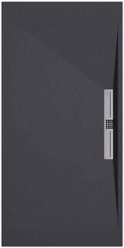 Sanifun douchebak Stone Side Anthraciet Smooth 1200 x 700 S