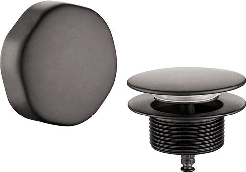 Wiesbaden Badoverloopcombinatie - Gunmetal - Knop/Plug