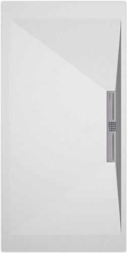 Sanifun douchebak Stone Side White Smooth 1600 x 900 S