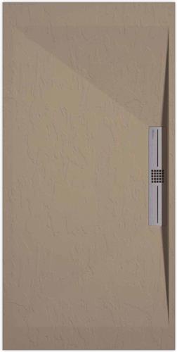 Sanifun douchebak Stone Side Moka Slate 1100 x 800 S