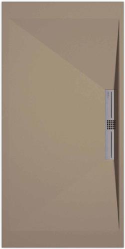 Sanifun douchebak Stone Side Moka Smooth 1100 x 800 S