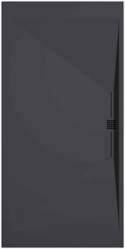 Sanifun douchebak Stone Side Anthraciet Smooth 1300 x 800 P