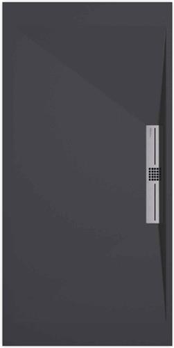 Sanifun douchebak Stone Side Anthraciet Smooth 1300 x 800 S