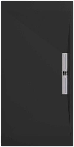 Sanifun douchebak Stone Side Black Smooth 1400 x 900 S