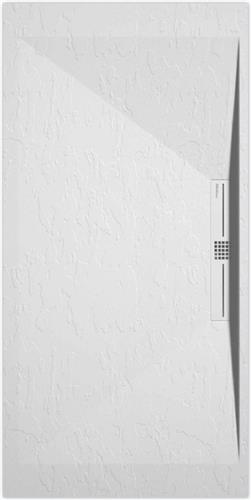 Sanifun douchebak Stone Side White Slate 1400 x 900 P