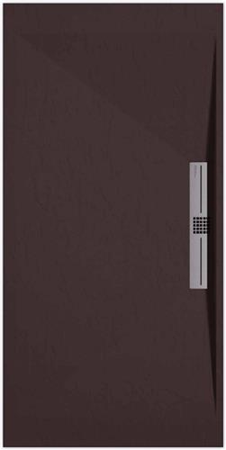 Sanifun douchebak Stone Side Chocolate Slate 1400 x 700 S