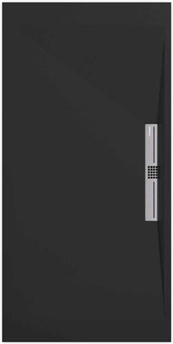 Sanifun douchebak Stone Side Black Smooth 1100 x 700 S