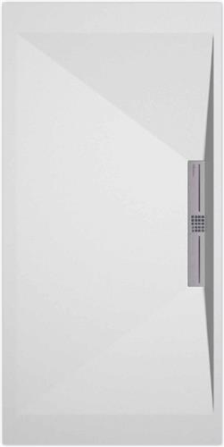 Sanifun douchebak Stone Side White Smooth 1000 x 700 S
