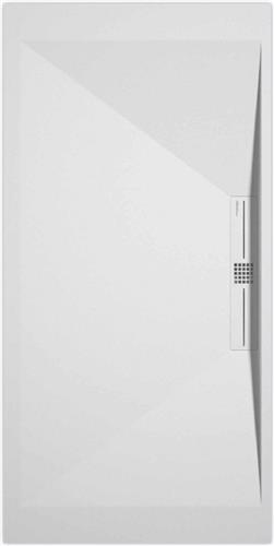 Sanifun douchebak Stone Side White Smooth 1100 x 700 P