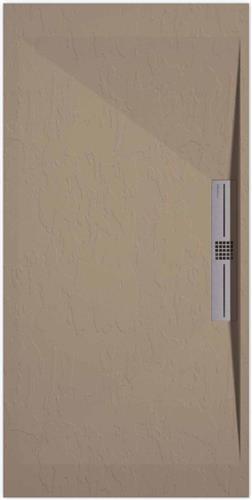 Sanifun douchebak Stone Side Moka Slate 1100 x 900 S