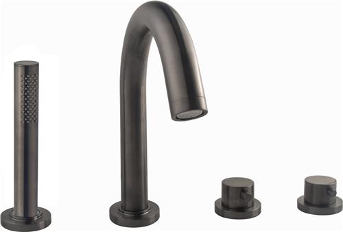 Xellanz Caral Inbouw Badrandkraan Afbouwset 4-Gats - Gunmetal