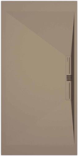 Sanifun douchebak Stone Side Chocolate Slate 1200 x 700 S