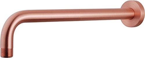 Xellanz luxe douche -arm rond muurbev. 35 cm. - Geborsteld Koper