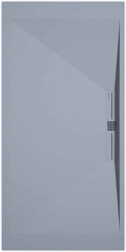 Sanifun douchebak Stone Side Gray Smooth 1600 x 800 P