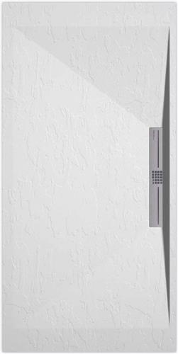 Sanifun douchebak Stone Side White Slate 900 x 700 S